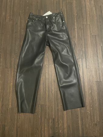 Schwarze Lederhose Gr. 38 neu mit Etikett  Trend