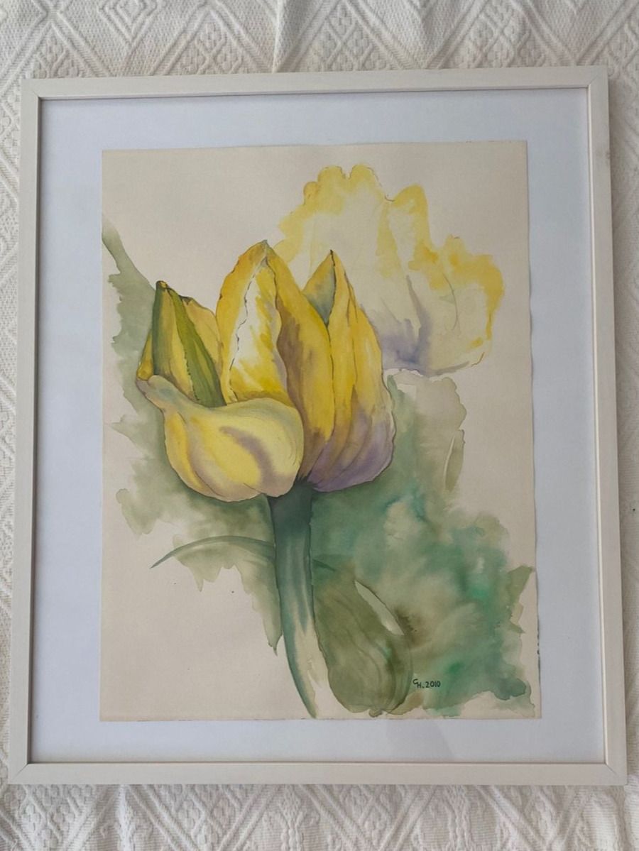 Gemälde: Aquarell, gerahmt, verglast – Gebraucht aus Chur von bemaha
