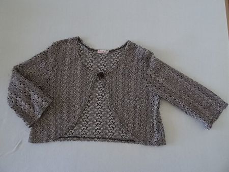 Bolero Jäckli Gr. 40/ 42 grau silber