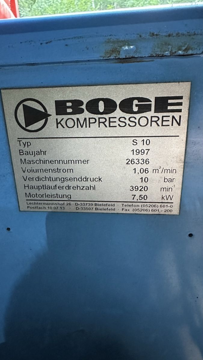 Kompressoren: Boge Kompressoren S10 ab 1.- – Gebraucht aus Bronschhofen von -BeeN- 9