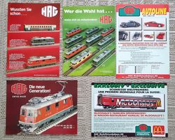 HAG, 5 x prospectus, Re 4/4 II, Autoline, allemand, français