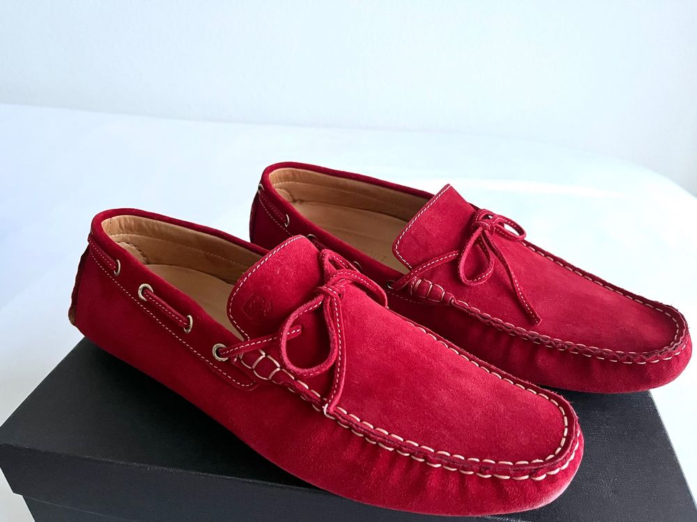 NAVYBOOT Moccasin Weinrot Wildleder 43 | Kaufen auf Ricardo