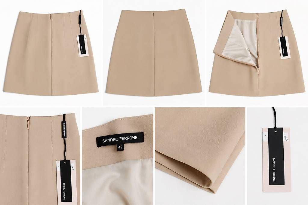 Gonne: Jupe Beige Sandro Ferrone Taille 42  Neuve – Usato da Renens VD venduto da Alijegge