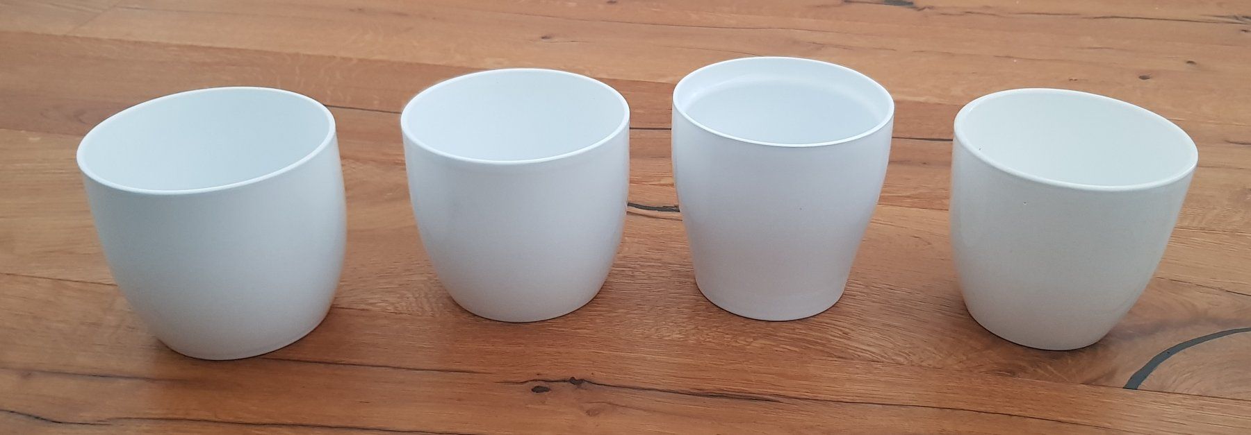 Vasi per fiori: Übertöpfe weiss, 4 Stk. – Usato da Schöftland venduto da dahonich