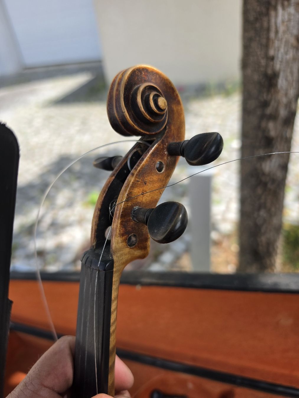 Strumenti musicali: Violin Viola Case Bow Set antique used 50cm length – Usato da Mettlen venduto da elios0888 7