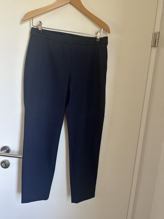 Theory stretch trousers - size US8 - navy 