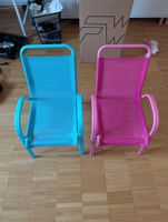 2 Kinderstühle Set blau und rosa guter Zustand