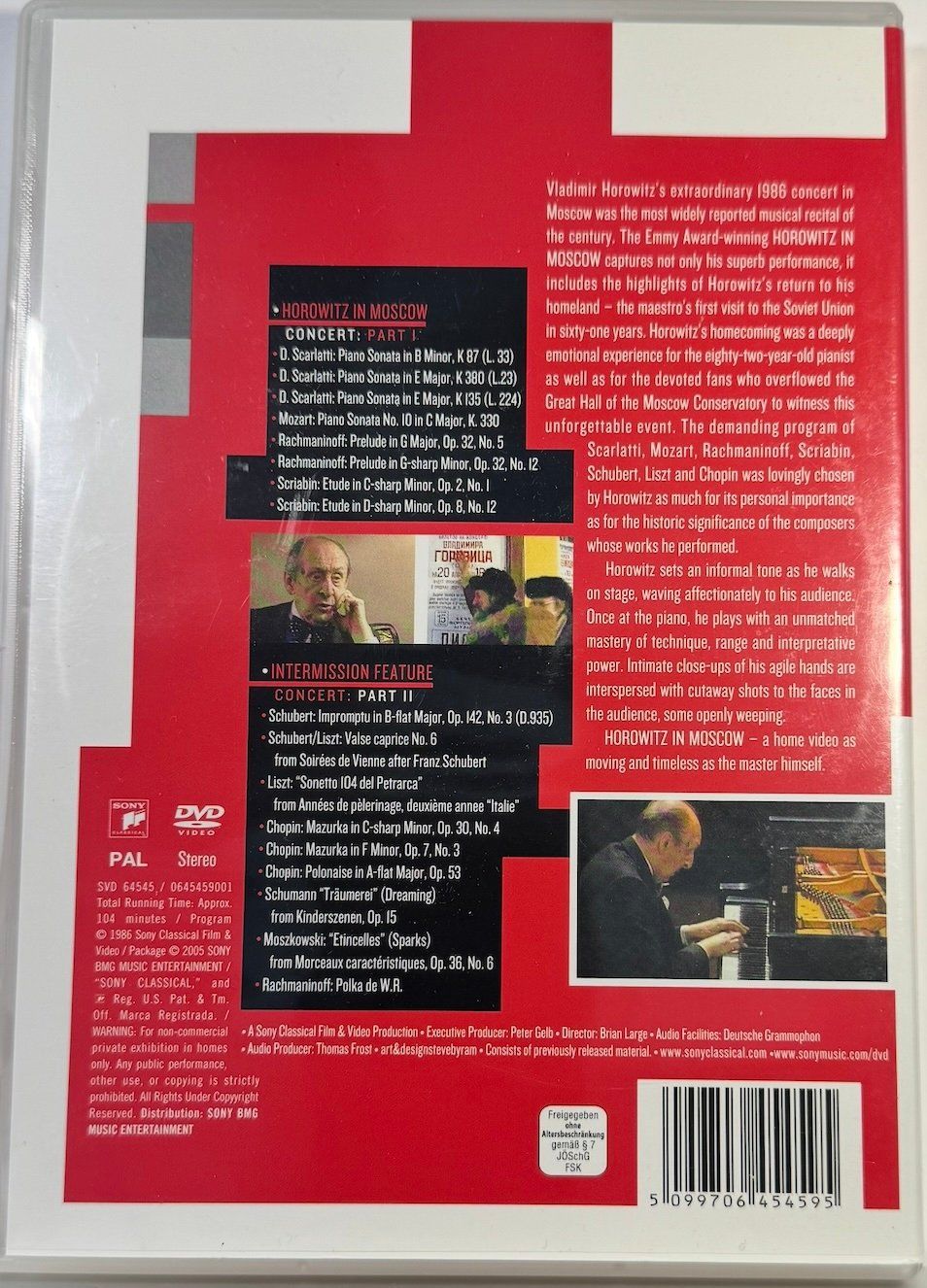 Tous les DVDs: DVD HOROWITZ in MOSCOW – D'occasion à Wisen par gigisna 2