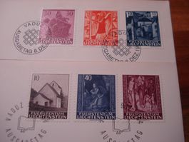 Liechtenstein, 2 FDC Weihnachten, 1964 + 1962