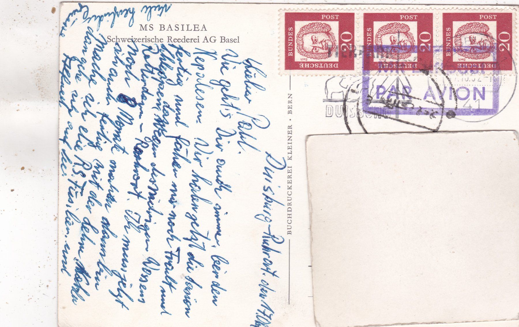 Cartes postales: Schiff MS Basilea Basel – D'occasion à Herisau par Lisegrat2008 1