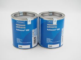 2x SIKKENS Basislack MM, 245 Tiefschwarz, 1L (26091544)