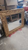 Antiker Barock Spiegel Gold Wandspiegel 120x106 cm