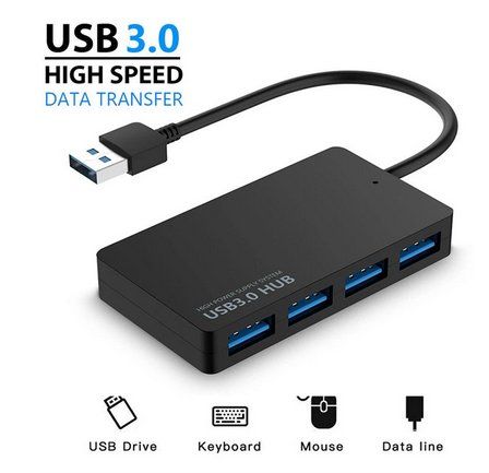 Hub & Switch: Hub USB-3.0 / USB-C / Multiport, 4-Port, Switch, ULTRA SMALL – Nuovo e nell'imballaggio originale da Hinwil venduto da Sevenshop 2
