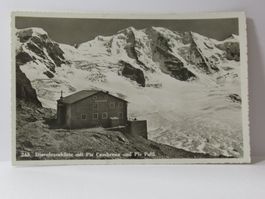 Diavolezzahütte mit Piz Cambrena und Piz Palü