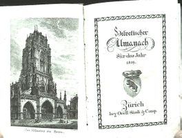 Kanton Bern  Helvetischer Almanach 1819
