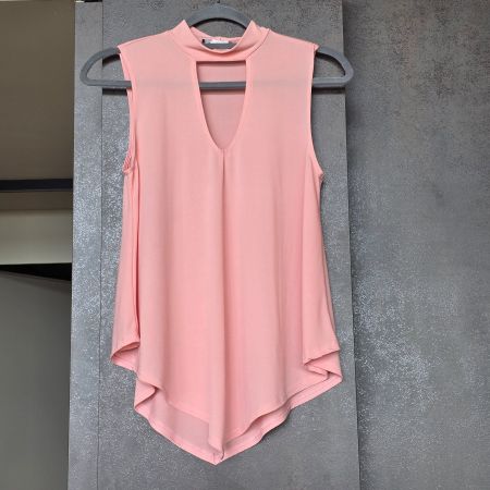 🐸 TOP FASHION NEW YORK LUFTIGES TOP BLUSE ROSA S