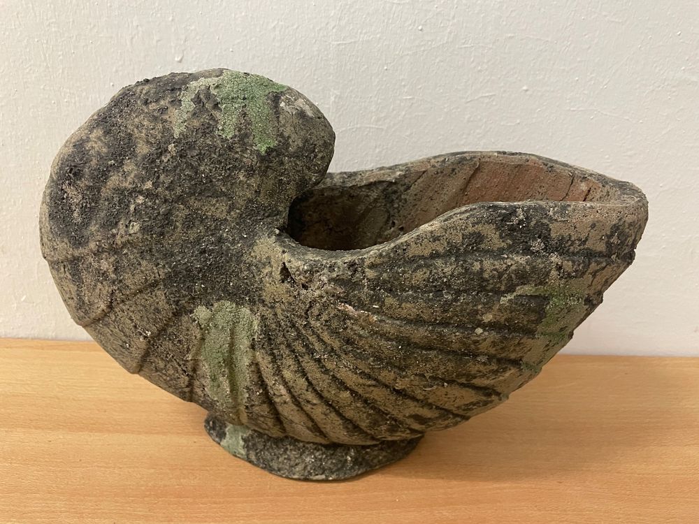 Supvox Keramik Blumentopf Muschelform - Deko Übertopf Für Sukkulenten 20x15x12cm