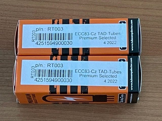 Tube Amp Doctor Verstärker: TAD ECC83 - PREMIUM SELECTED - 2 STÜCK - NEU! – Neu und originalverpackt aus Fahrwangen von Swirl2