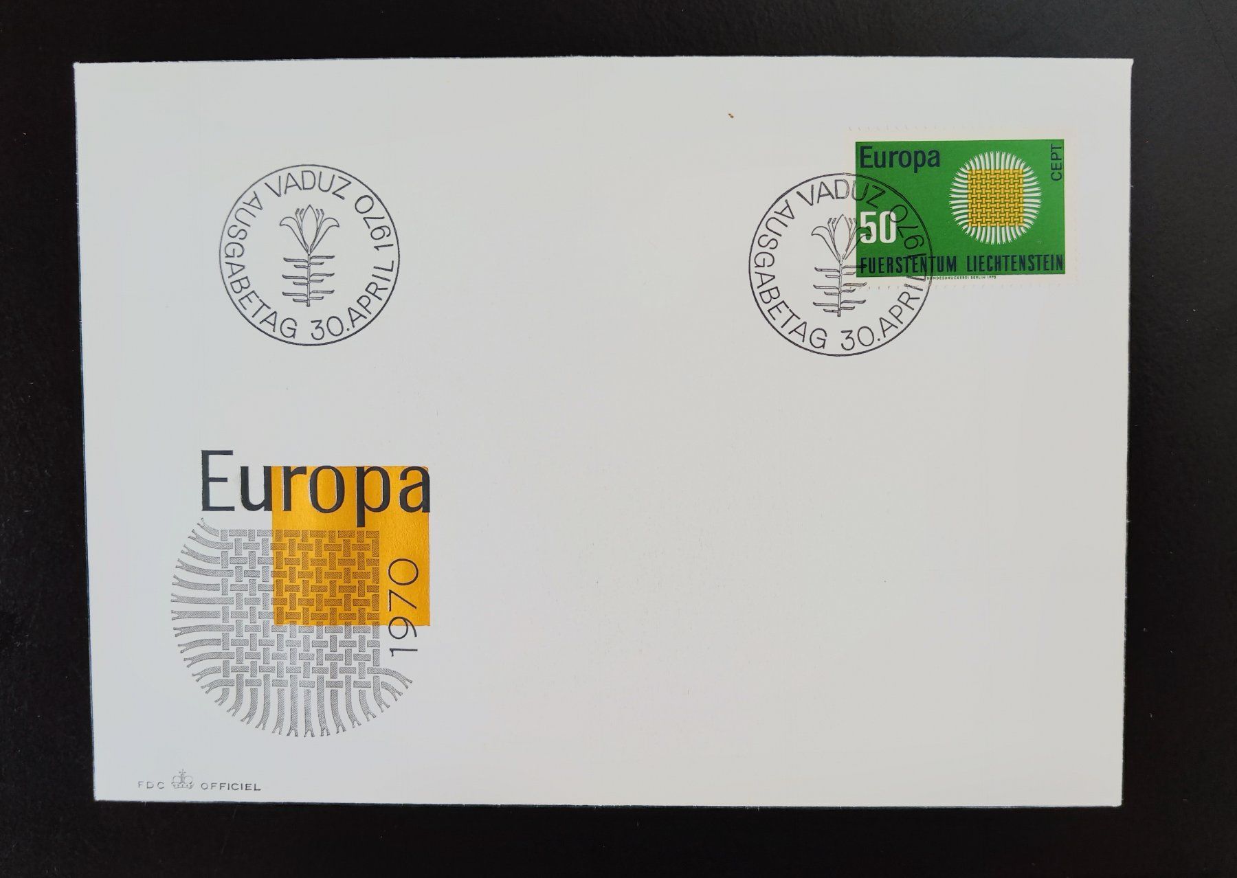 Couverts & Versandtaschen: Liechtenstein Vaduz Europa FDC 1970 – Gebraucht aus Lenzburg von Dani_Lenzburg