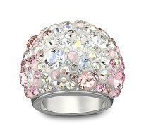 Swarovski Anelli: Original Swarovski Mini Chic Multi Multicolor Ring 60 Rose – Nuovo e nell'imballaggio originale da Suhr venduto da Juvelia 1