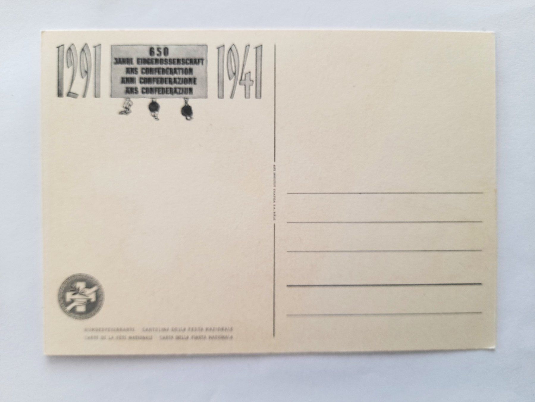 Tutti i francobolli: Bundesfeierkarte 1941 "EIDGENOSSE". ungel. ** – Usato da Uster venduto da schepus23 1