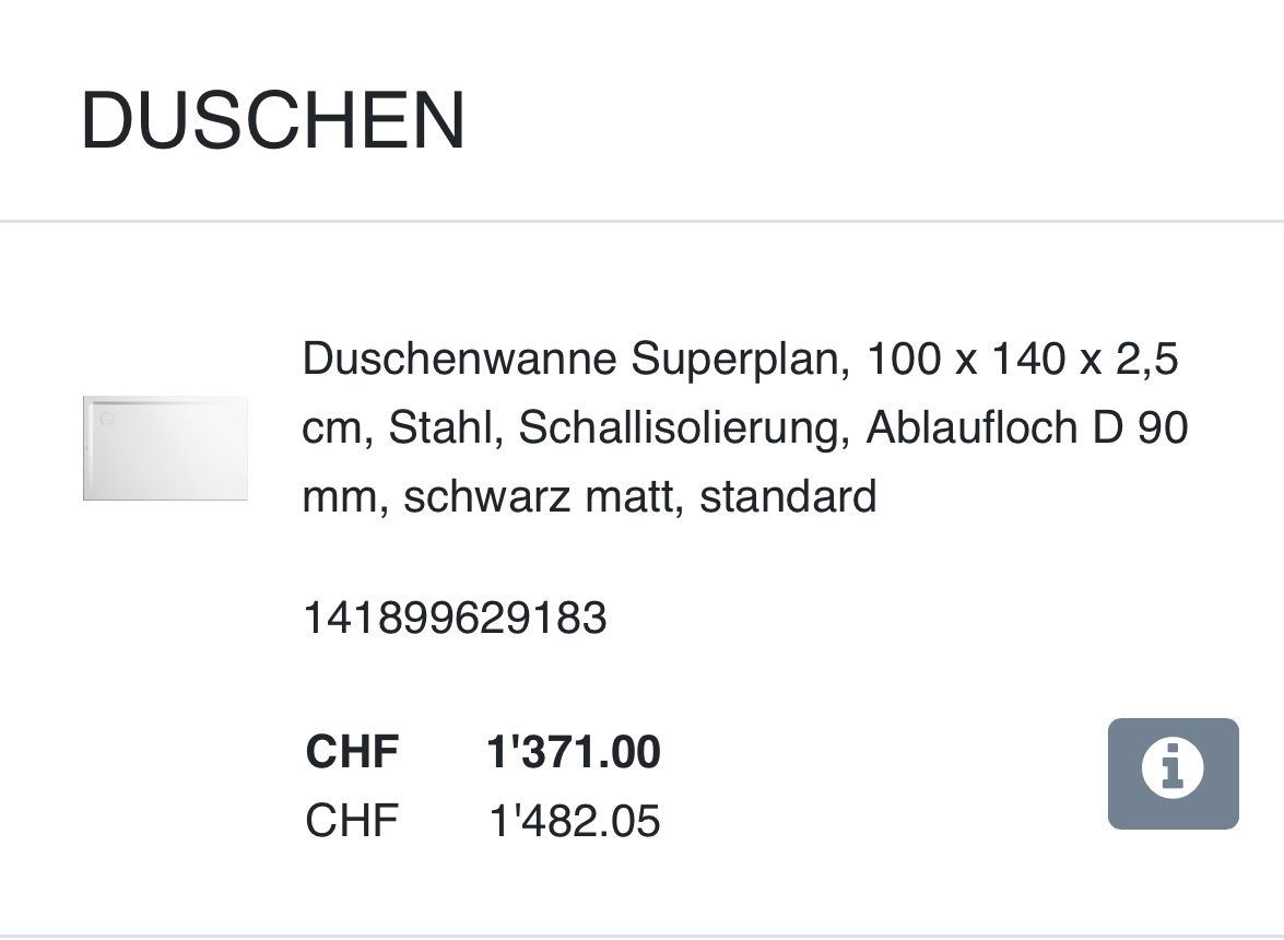 Paravents: Duscholux Trennwannd 140 x 210 cm – Neu (gemäss Beschreibung) aus Amriswil von deluxe_bad 6