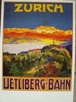 Plakat Uetliberg-Bahn, Zürich, um 1900
