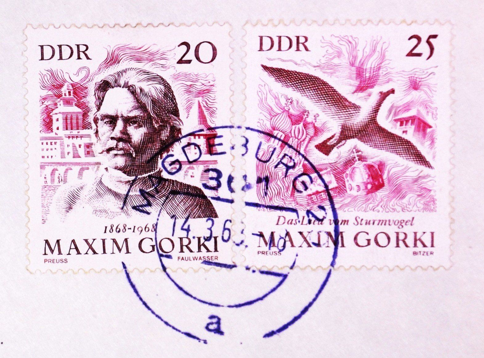 Alle Briefmarken: 1968  /  DDR  /  ERSTTAGSBRIEF  /  GELAUFEN – Gebraucht aus Luzern von piro12 2