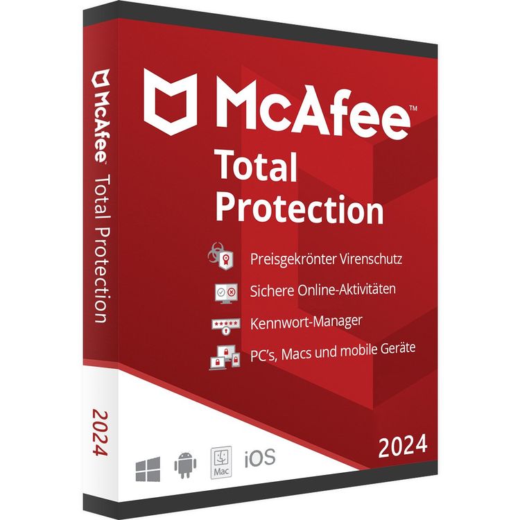 McAfee Total Protection 1D/1Y Key (Global) (Neu (gemäss Beschreibung ...