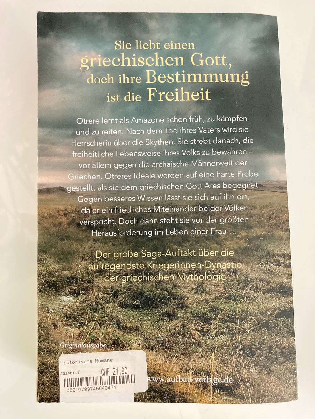Libri: Die Kriegerin: Tochter der Amazonen – Usato da Frauenfeld venduto da BUCHschatzLADEN_369 1