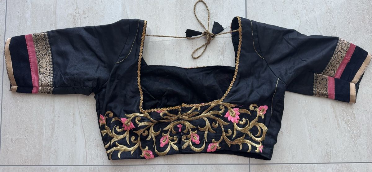Vestiti: Indisches Sari Set schwarz pink – Nuovo (secondo la descrizione) da Wichtrach venduto da Alyasahana 3
