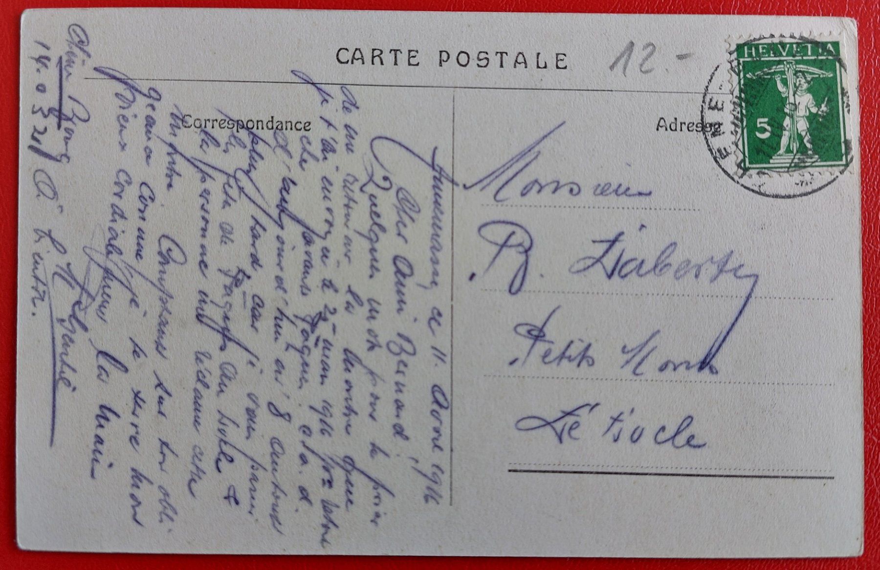 Cartoline postali: Chamonix Les Hauts Sommets 1916 – Usato da St-Légier-La Chiésaz venduto da Theo005 1