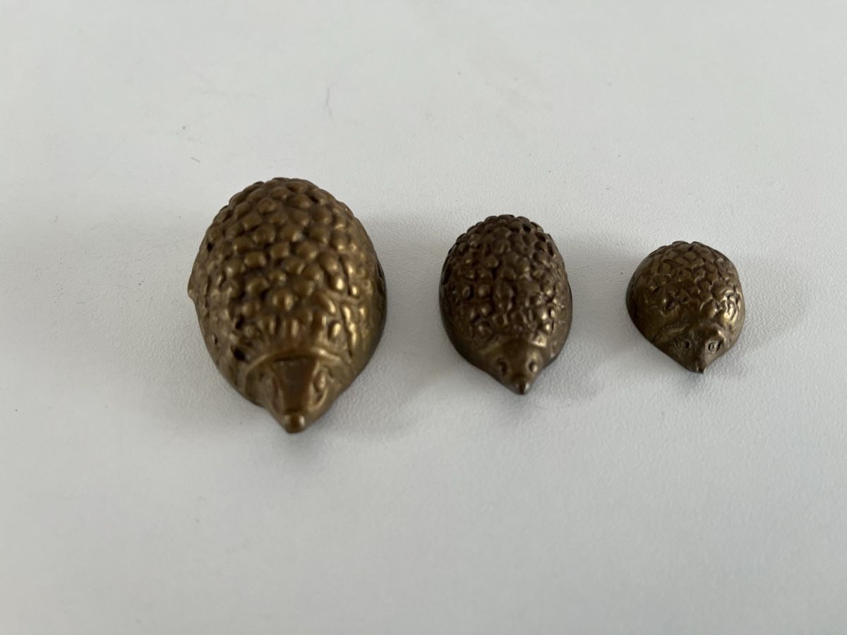 Statuette: 3er Igel Familie aus Messing – Usato da Wetzikon ZH venduto da seli03 2