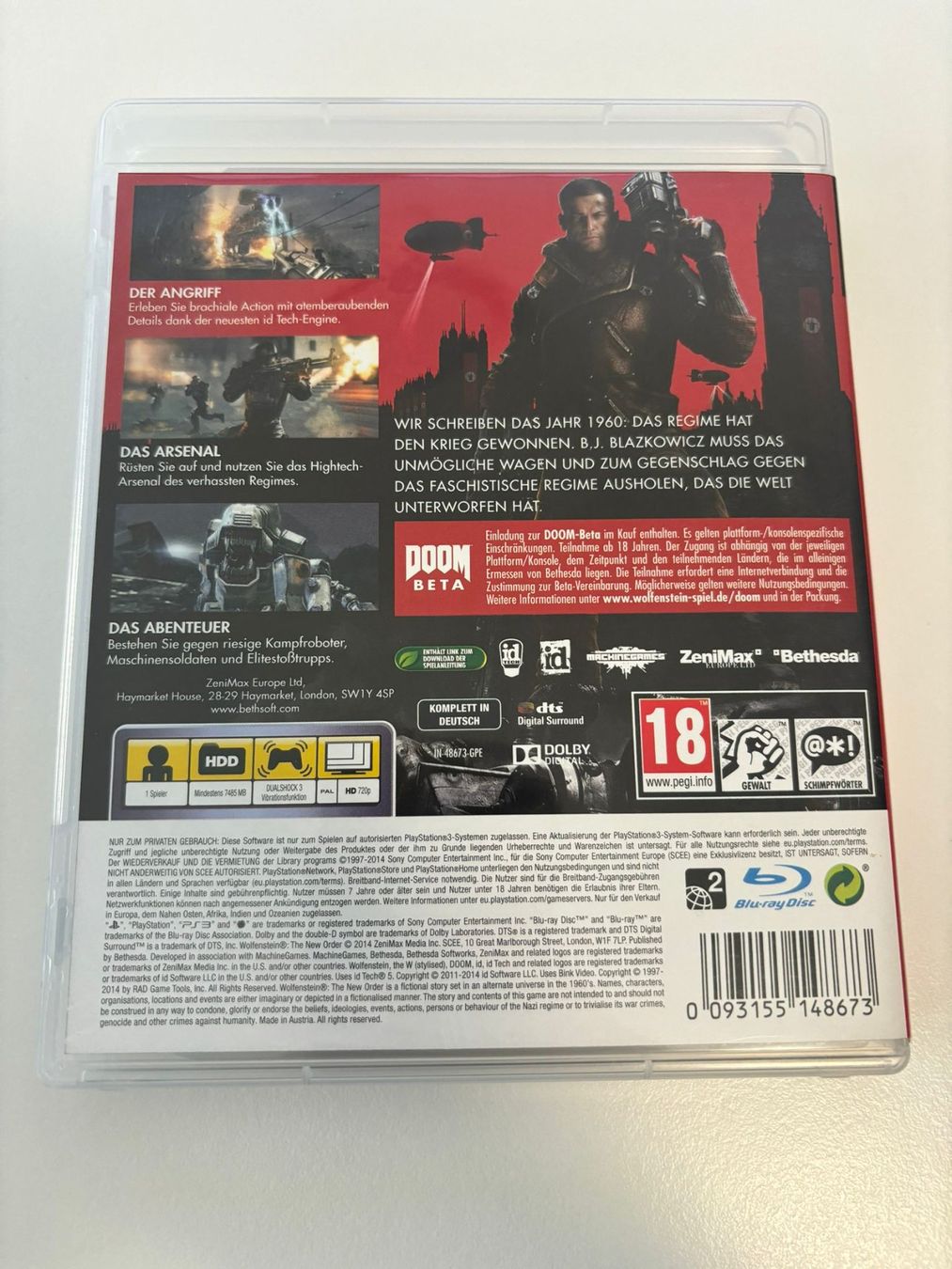 Sony Giochi: Wolfenstein - The New Order (PS3) – Usato da Herisau venduto da Seyashop1 2