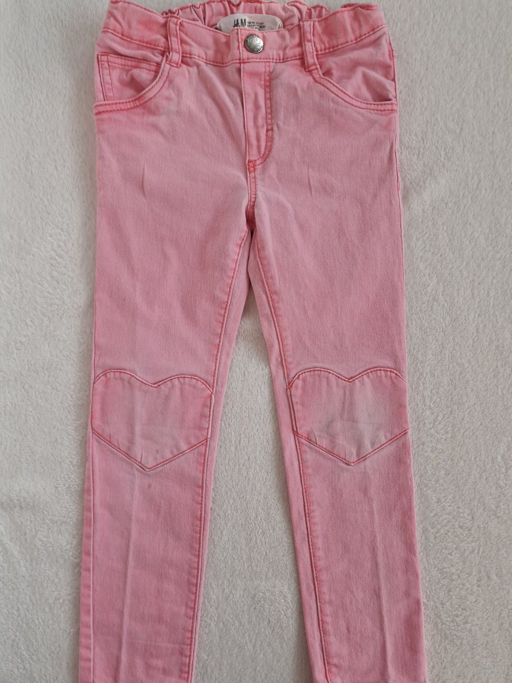 Hosen: Mädchen Jeans Hose H&M Gr. 110  Neon Pink – Gebraucht aus Hallau von CHACLA