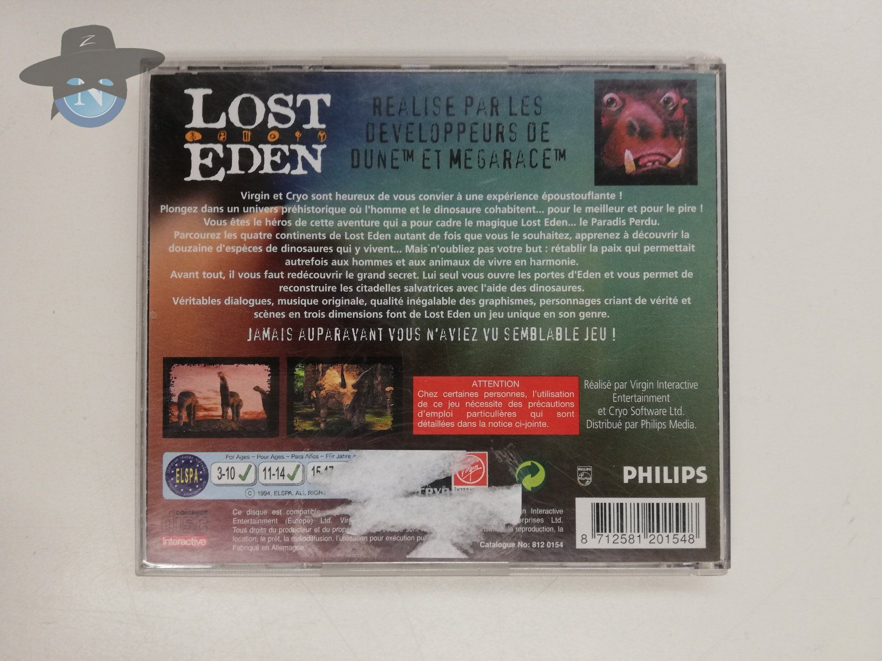 Giochi: Lost Eden - version francaise / Philips CDI CD-i – Usato da St. Gallen venduto da zorro_dc 1