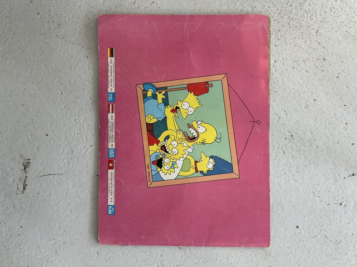 Panini Album: Altes Simpsons Panini Album – Usato da Bern venduto da spraydose 1