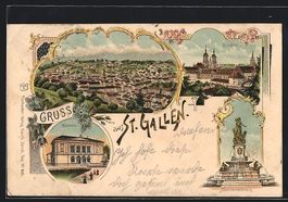 Litho St. Gallen, Museum, Kloster, Monum