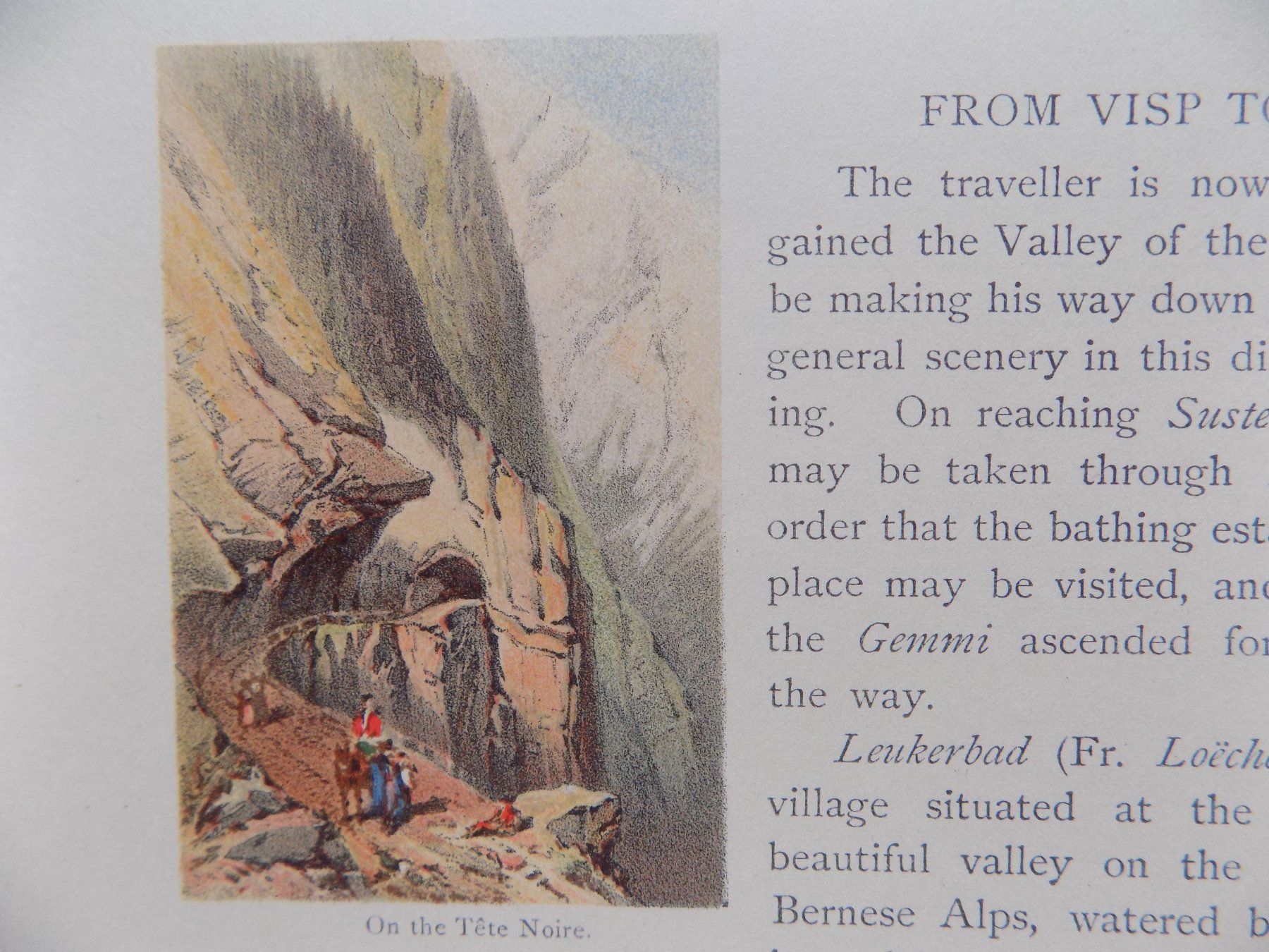Gravures: Visp nach Chamonix – D'occasion à Risch par Antikfee 1