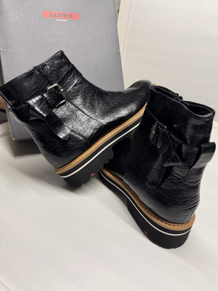 Lloyd Scarpe da donna: Lloyd Bottines, cuir noir, taille 36.5, neuves – Nuovo e nell'imballaggio originale da Brügg BE venduto da Goob 3
