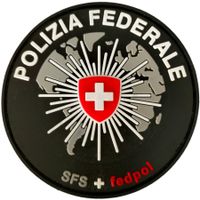 Polizia Federale SFS + fedpol Abzeichen Patch mit Klett.