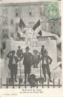 6 AK's La Chaux-de-Fonds - Monuments de Neige 1907