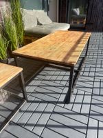 2er Tisch-Set Holz/Metall Industrial – gross & klein | Bern
