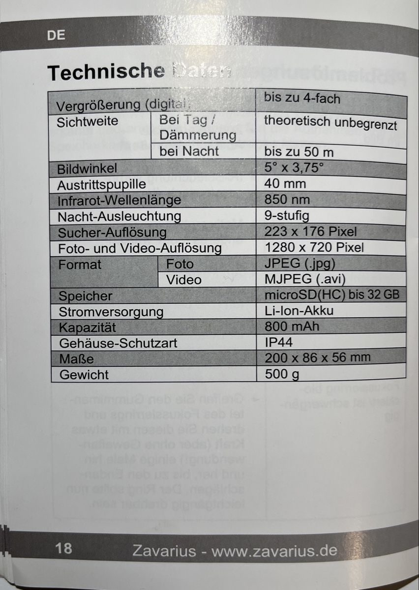 Fotocamera: Nachtsichtgerät DN-350 – Usato da Endingen venduto da sporty68 3