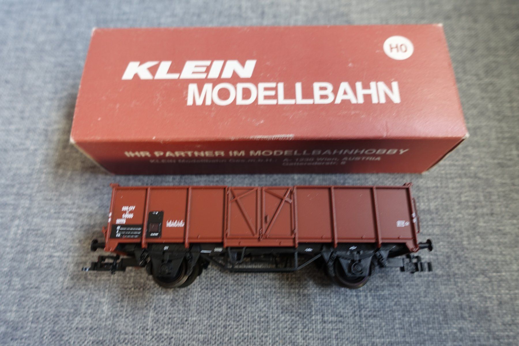 Kleinbahn Modellini di ferrovie: KLEIN Modellbahn_No. 3098, SBB offener Güterwagen_HO – Usato da Wallbach venduto da Sarrows 1