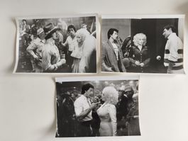 3 Photos Cinéma Vintage 1984 Rhinestone - Stallone Dolly Par