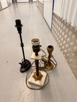 Lot de 3 pieds de lampe vintage