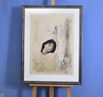 Otto Bachmann, Lithografie, "Varieteszene" neu top gerahmt