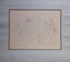 Pablo Picasso Lithographie „La danse des banderilles“