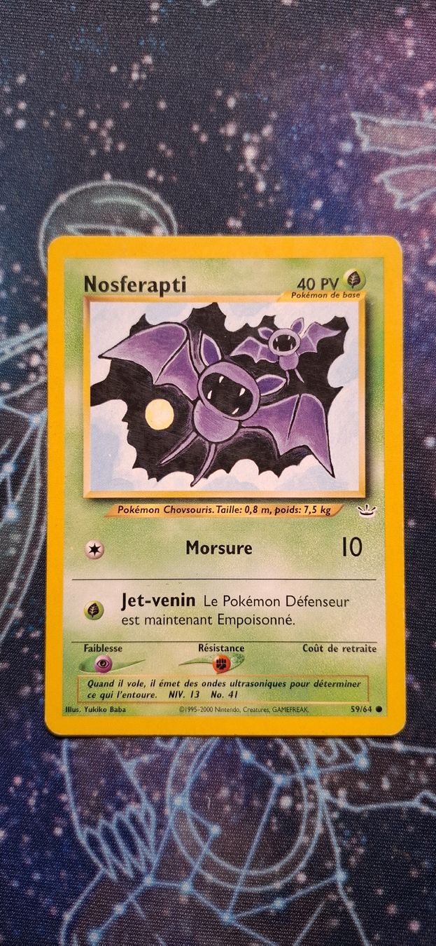 Pokémon Carte collezionabili: Nosferapti 59/64 - Neo Revelation FR – Usato da Petit-Lancy venduto da Kara_TCG 1